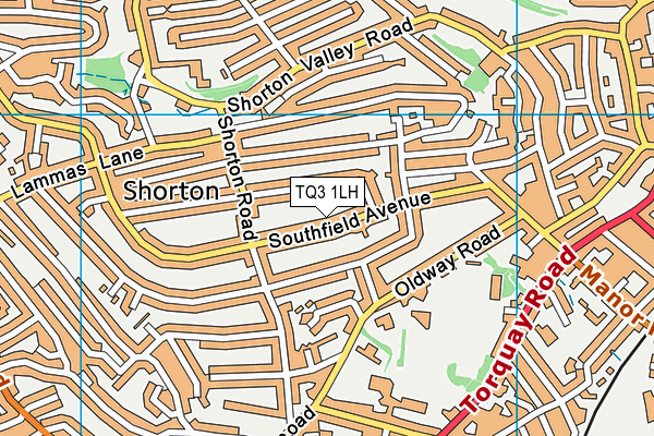 TQ3 1LH map - OS VectorMap District (Ordnance Survey)