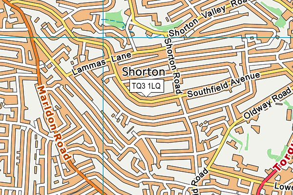 TQ3 1LQ map - OS VectorMap District (Ordnance Survey)