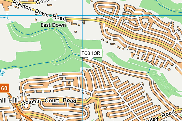 TQ3 1QR map - OS VectorMap District (Ordnance Survey)