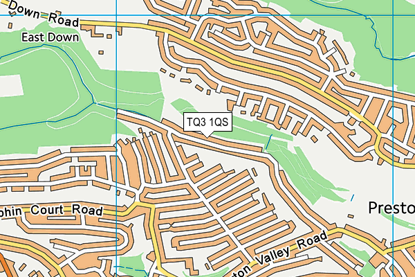 TQ3 1QS map - OS VectorMap District (Ordnance Survey)