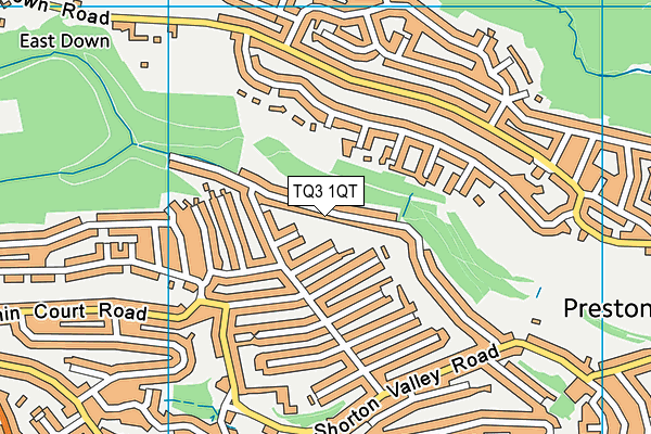 TQ3 1QT map - OS VectorMap District (Ordnance Survey)