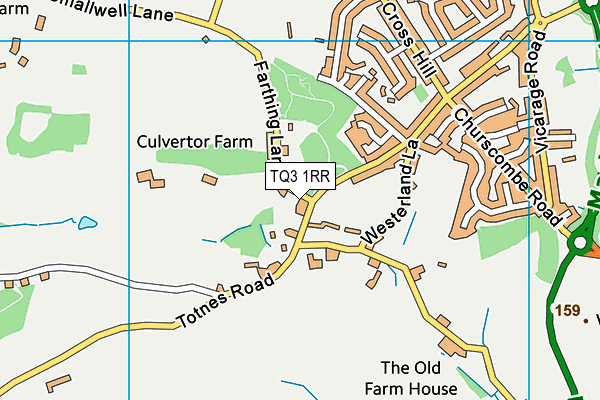 TQ3 1RR map - OS VectorMap District (Ordnance Survey)