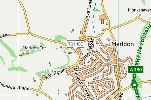 TQ3 1SE map - OS VectorMap District (Ordnance Survey)