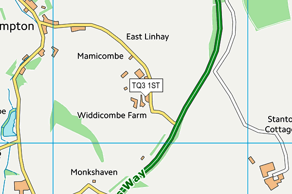 TQ3 1ST map - OS VectorMap District (Ordnance Survey)