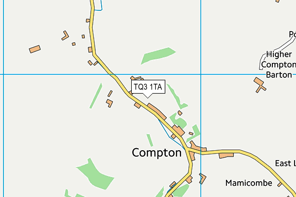 TQ3 1TA map - OS VectorMap District (Ordnance Survey)