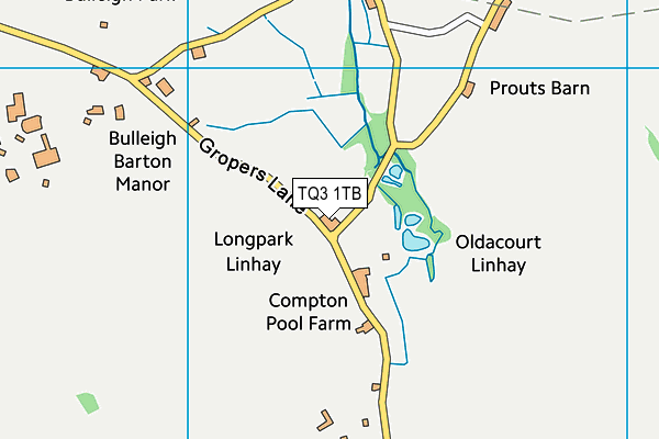 TQ3 1TB map - OS VectorMap District (Ordnance Survey)