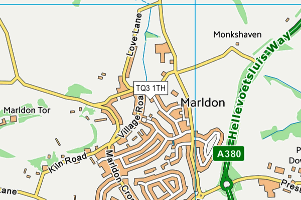 Jubilee Meadow map (TQ3 1TH) - OS VectorMap District (Ordnance Survey)