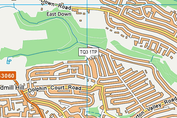 TQ3 1TP map - OS VectorMap District (Ordnance Survey)