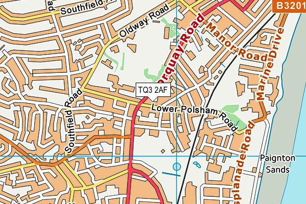 Preston Bridge School map (TQ3 2AF) - OS VectorMap District (Ordnance Survey)