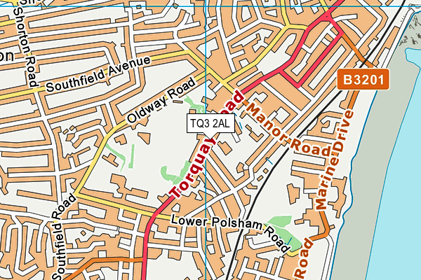 Anytime Fitness (Paignton) map (TQ3 2AL) - OS VectorMap District (Ordnance Survey)