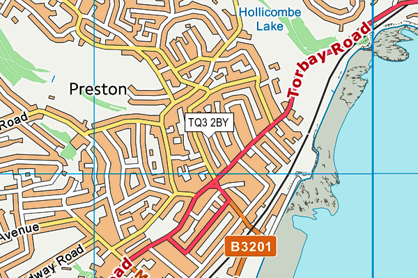 TQ3 2BY map - OS VectorMap District (Ordnance Survey)