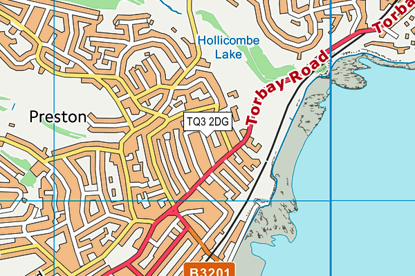 TQ3 2DG map - OS VectorMap District (Ordnance Survey)