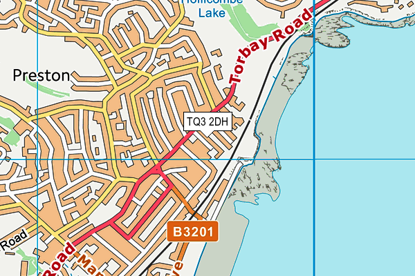 TQ3 2DH map - OS VectorMap District (Ordnance Survey)