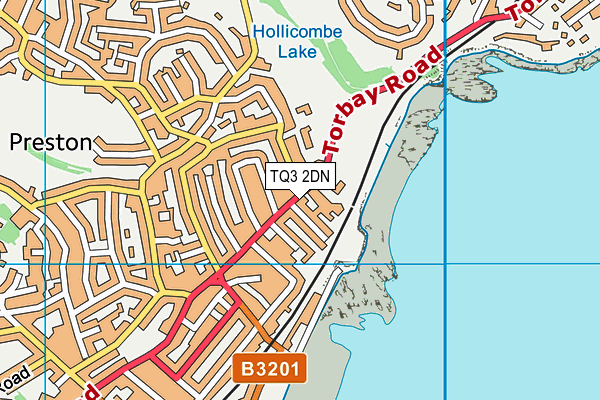 TQ3 2DN map - OS VectorMap District (Ordnance Survey)