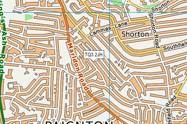 TQ3 2JH map - OS VectorMap District (Ordnance Survey)