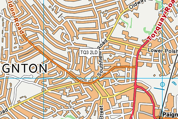 TQ3 2LD map - OS VectorMap District (Ordnance Survey)