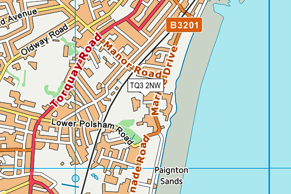 TQ3 2NW map - OS VectorMap District (Ordnance Survey)