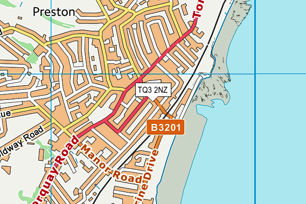 TQ3 2NZ map - OS VectorMap District (Ordnance Survey)