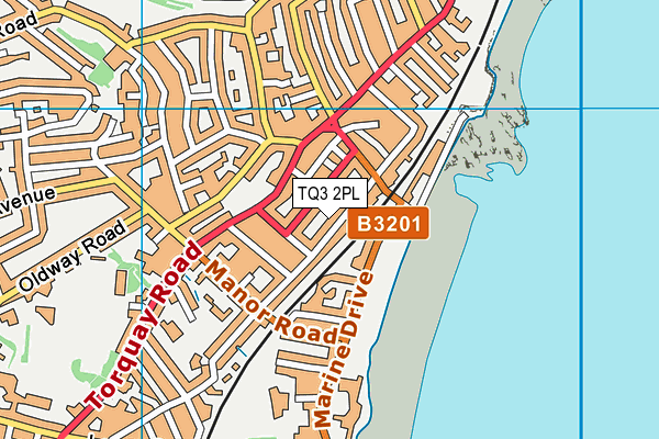 TQ3 2PL map - OS VectorMap District (Ordnance Survey)