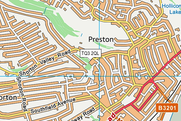 TQ3 2QL map - OS VectorMap District (Ordnance Survey)