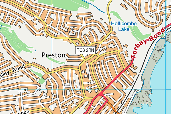 TQ3 2RN map - OS VectorMap District (Ordnance Survey)