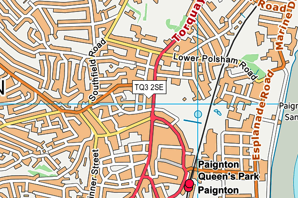 TQ3 2SE map - OS VectorMap District (Ordnance Survey)