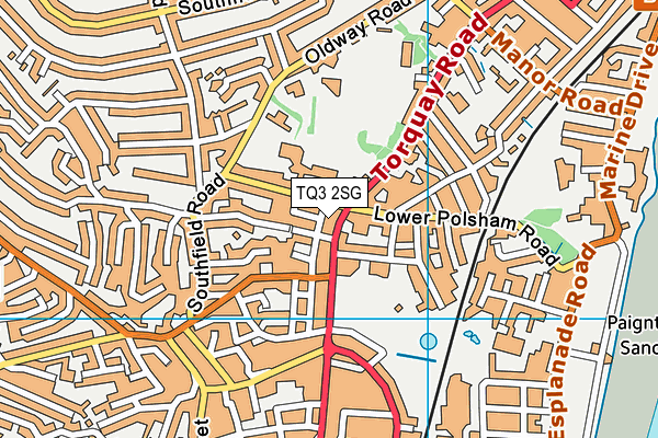 TQ3 2SG map - OS VectorMap District (Ordnance Survey)