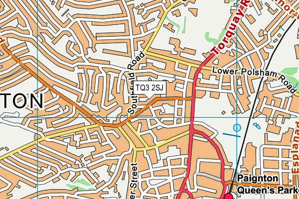 TQ3 2SJ map - OS VectorMap District (Ordnance Survey)