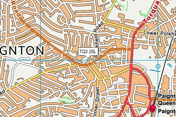 TQ3 2SL map - OS VectorMap District (Ordnance Survey)