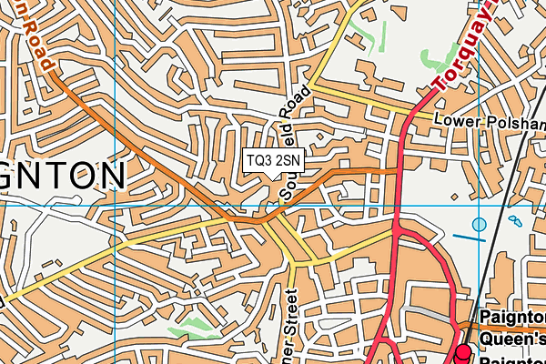 TQ3 2SN map - OS VectorMap District (Ordnance Survey)