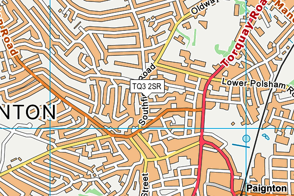 TQ3 2SR map - OS VectorMap District (Ordnance Survey)