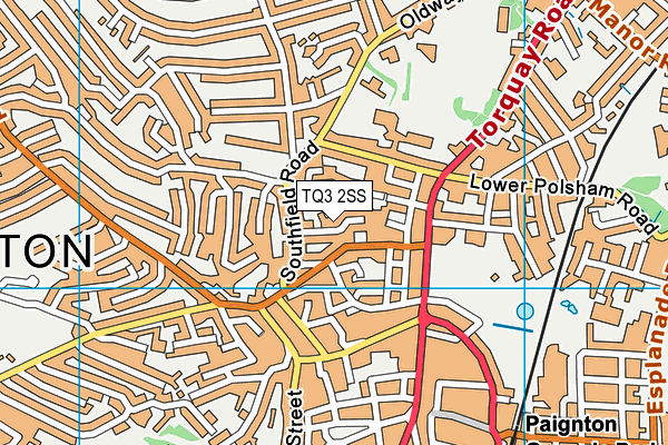 TQ3 2SS map - OS VectorMap District (Ordnance Survey)