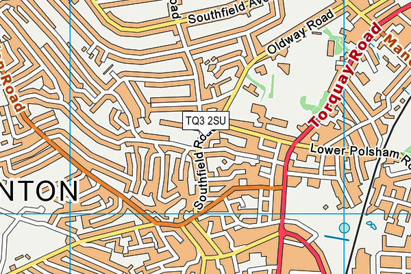 TQ3 2SU map - OS VectorMap District (Ordnance Survey)