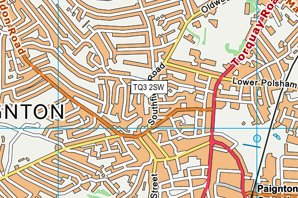 TQ3 2SW map - OS VectorMap District (Ordnance Survey)