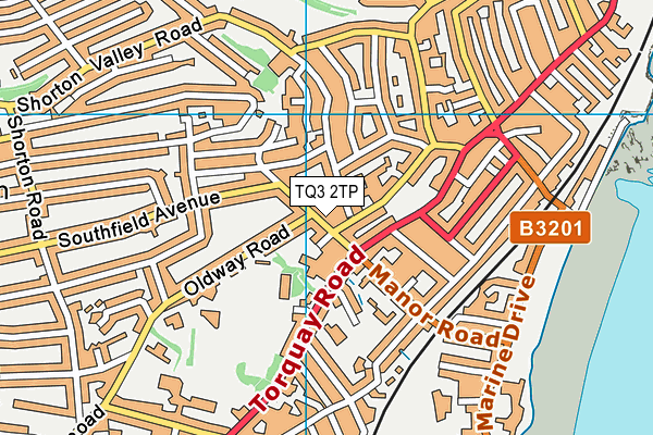 TQ3 2TP map - OS VectorMap District (Ordnance Survey)