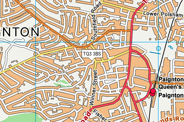 TQ3 3BS map - OS VectorMap District (Ordnance Survey)