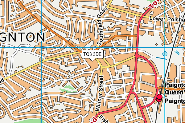 TQ3 3DE map - OS VectorMap District (Ordnance Survey)
