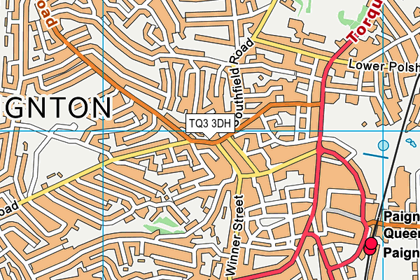 TQ3 3DH map - OS VectorMap District (Ordnance Survey)