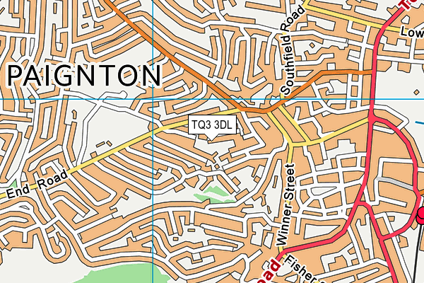 TQ3 3DL map - OS VectorMap District (Ordnance Survey)