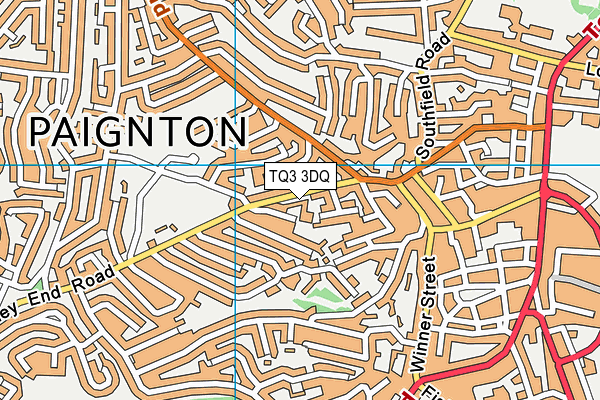 TQ3 3DQ map - OS VectorMap District (Ordnance Survey)