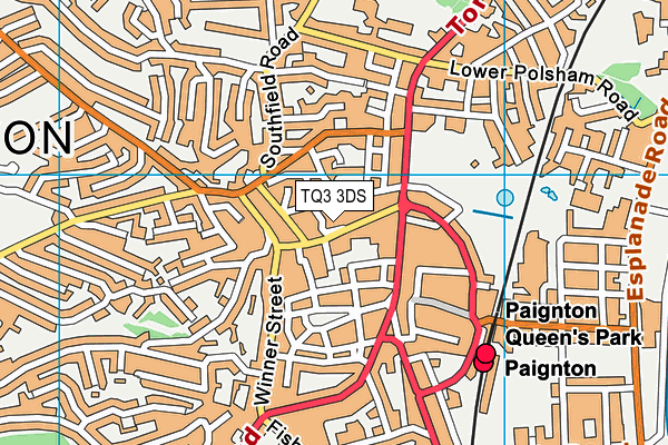 TQ3 3DS map - OS VectorMap District (Ordnance Survey)