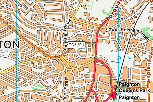 TQ3 3FU map - OS VectorMap District (Ordnance Survey)