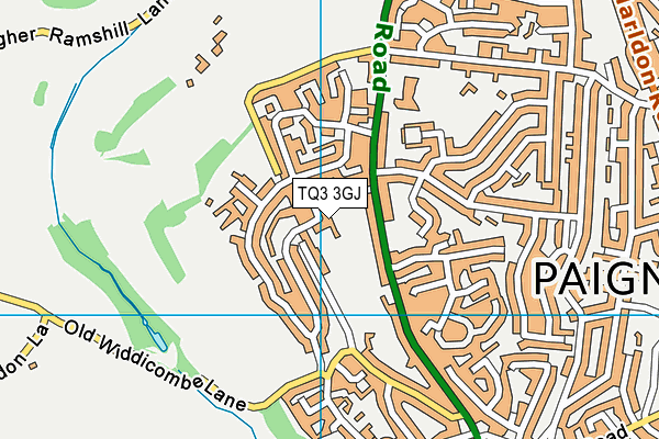 TQ3 3GJ map - OS VectorMap District (Ordnance Survey)