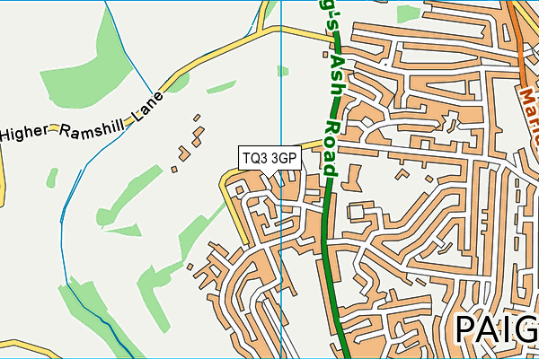 TQ3 3GP map - OS VectorMap District (Ordnance Survey)