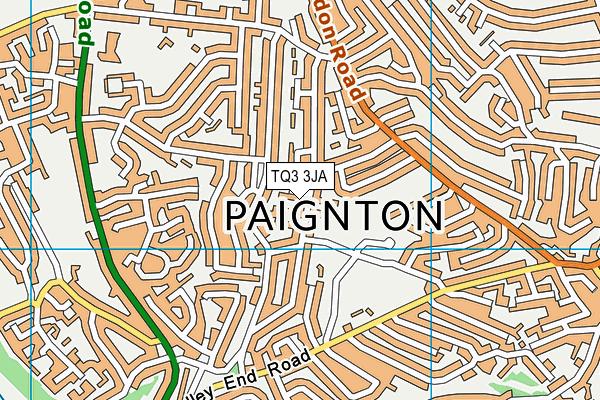 TQ3 3JA map - OS VectorMap District (Ordnance Survey)