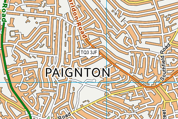 TQ3 3JF map - OS VectorMap District (Ordnance Survey)