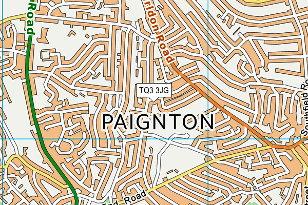 TQ3 3JG map - OS VectorMap District (Ordnance Survey)