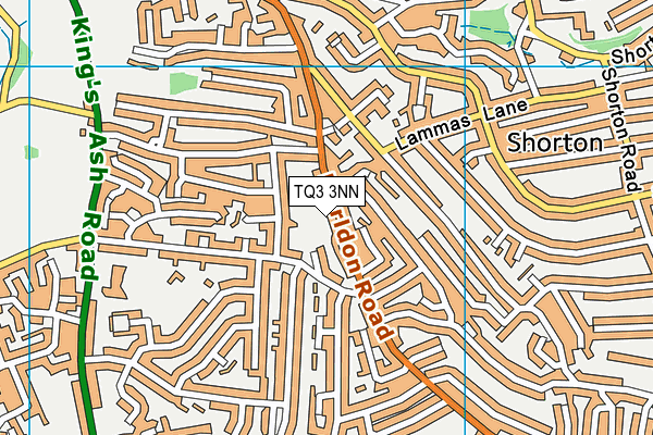 TQ3 3NN map - OS VectorMap District (Ordnance Survey)