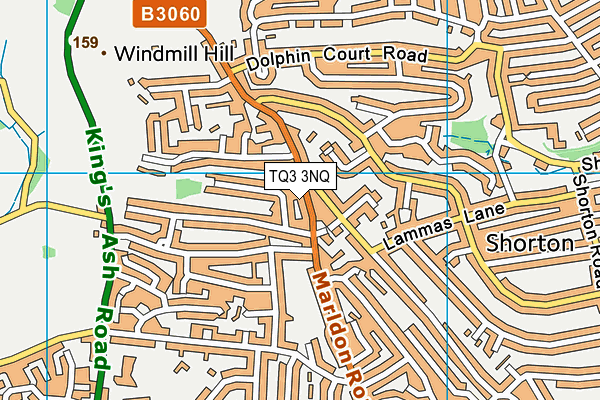 TQ3 3NQ map - OS VectorMap District (Ordnance Survey)