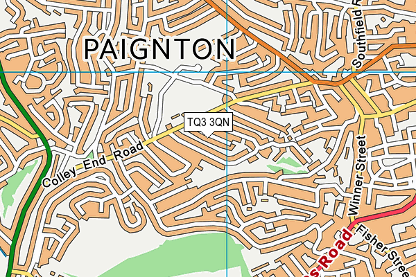 TQ3 3QN map - OS VectorMap District (Ordnance Survey)